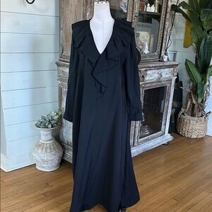 COS Black Ruffle Detail Dress